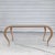 Contemporary Large Modern Sculptural Wood and Glass Console Table / Desk For Sale - Image 3 of 13