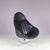 Swivel Easy Chair on Chrome Crossbase with Black Skai Seat by Rudolf Wolf for Rohé, Netherlands, 1960s For Sale - Image 9 of 12