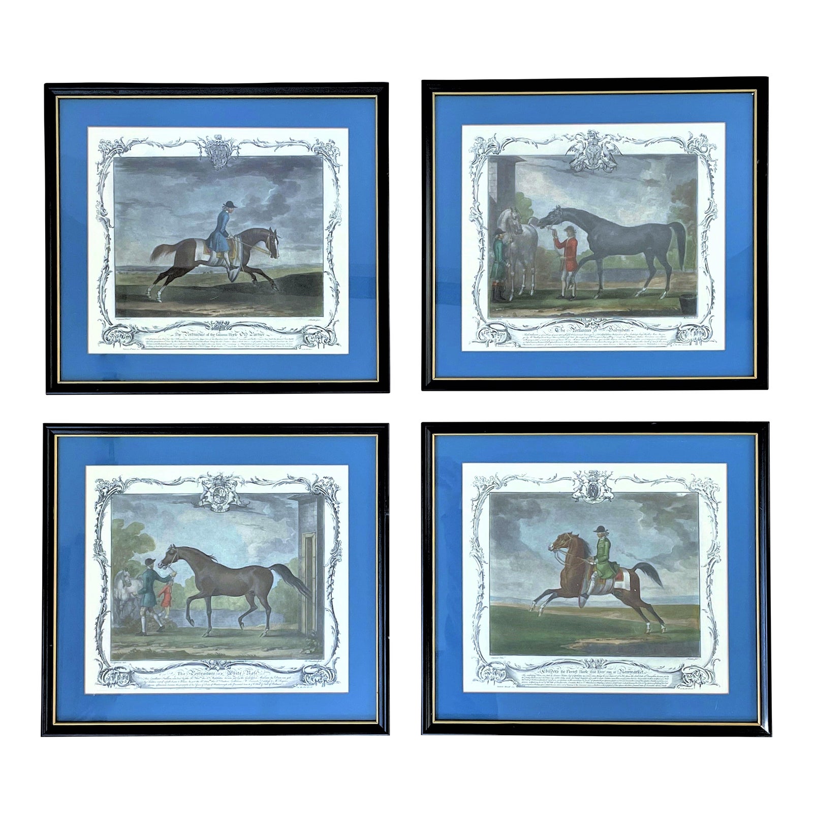 Vintage Engraved Equestrian Framed Prints by James Seymour - Set of ...