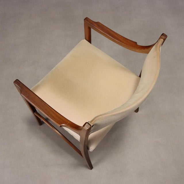 Brown Chair with Armrests, 1960s For Sale - Image 8 of 11