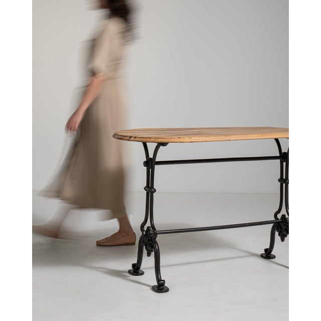 Cast Iron Bistro Table, Antique, France, Circa 1900 For Sale - Image 11 of 17