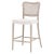 Contemporary Cela Oak & Cane Upholstered Counter Stool For Sale - Image 3 of 7