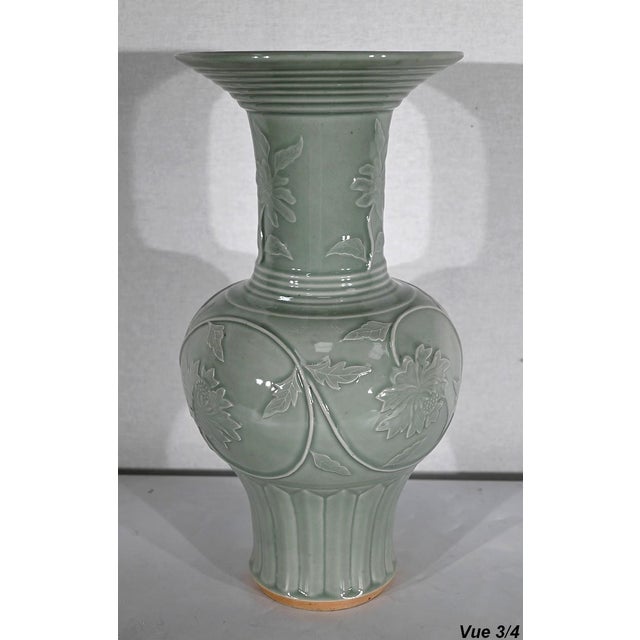 Chinese Celadon Vase, 1900s For Sale - Image 10 of 18