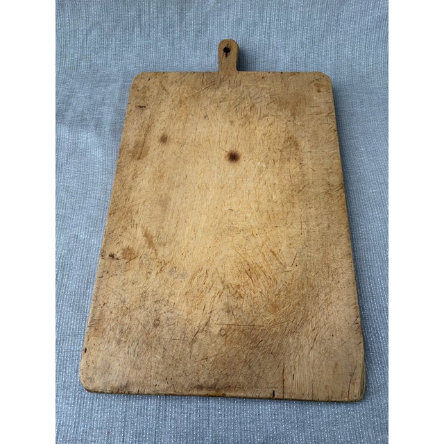 Antique Copper Alphabet Wood Cutting Board For Sale - Image 10 of 18