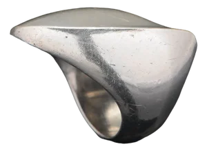 Vintage No. 91 Silver Ring by Nanna Ditzel for Georg Jensen, 1960s