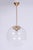 1960s Mid-Century Chandelier in Glass and Brass by Kamenický Šenov, Czech, 1960s For Sale - Image 5 of 10