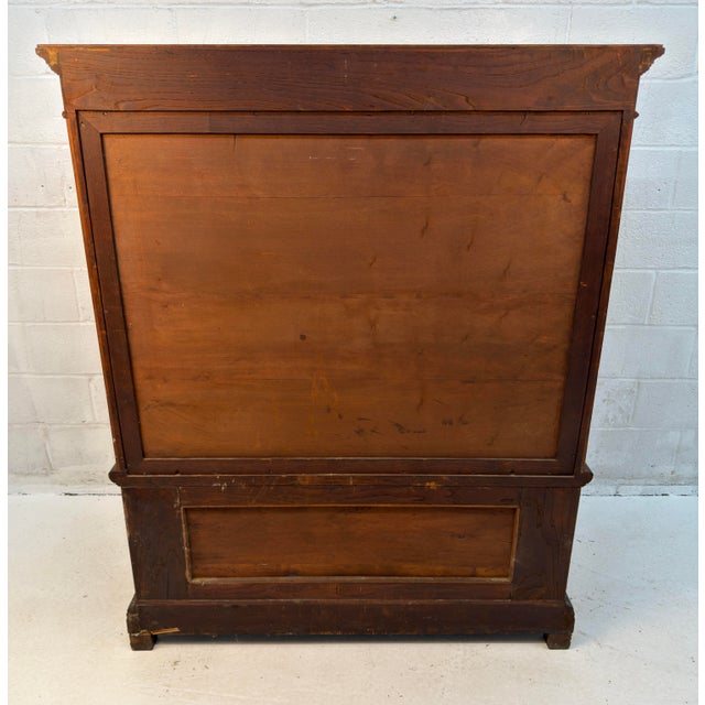 Antique French Renaissance Revival Carved Oak Hunt Cabinet / Buffet For Sale - Image 16 of 16