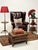 Vintage Mitchell Gold + Bob Williams Gustave Genuine Leather Wing Chair For Sale - Image 11 of 12