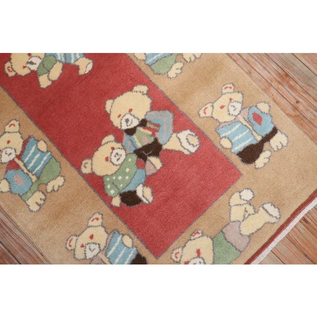 Vintage Turkish Teddy Bear Rug - 2'6" x 4'5" For Sale - Image 13 of 18