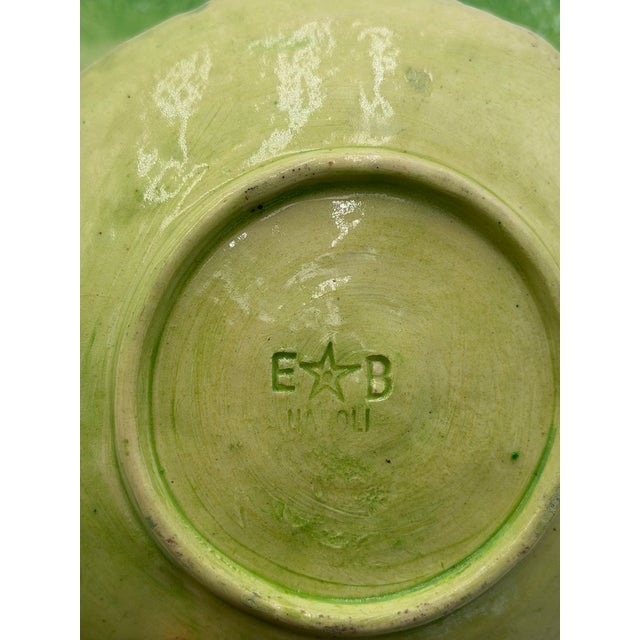 Late 19th Century Eb Napoli Italian Majolica Lettuceware Plates - Set of Four For Sale - Image 16 of 16