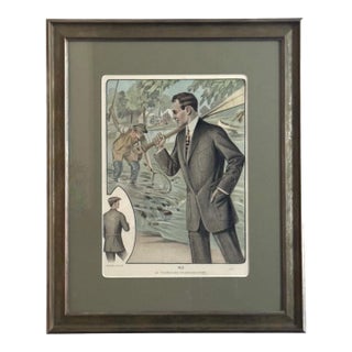 1913 Mens Fashion Print For Sale