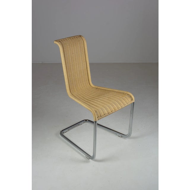 B20 Cane and Chrome Cantilever Dining Chairs by Axel Bruchhäuser for Tecta Set of 4, 1990s, Set of 4 For Sale - Image 10 of 11