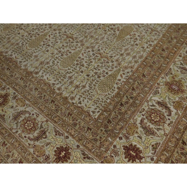 Extra Fine Hand-Knotted Paisley rug.8'x 9'10" For Sale - Image 17 of 18