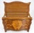 Very Fine Left Top Compartment Serpentine Front Burl Wood Inlay Dresser Commode For Sale - Image 10 of 12