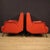 Red Set of Italian Armchairs in Red Faux Leather, 1970s For Sale - Image 8 of 13