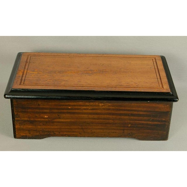 Antique Swiss Four-Air Mandoline Music Box with Zither Attachment, 1890 For Sale - Image 3 of 7