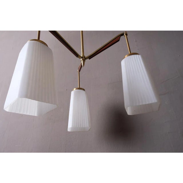 Brass Ceiling Lamp, 1950s, in Very Good conditions. Designed 1950 to 1959 Up to 250V (Europe/UK Standard).The wiring of...