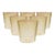 Celerie Kemble Glassware for Chairish Twisty Cups in Olive with Rose Pink Rim - Set of 6 For Sale