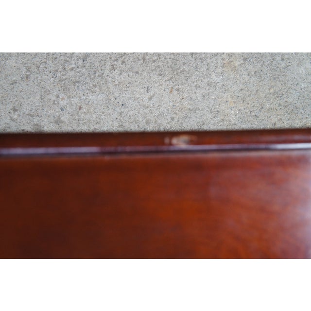 Ornamental & Decorative Materials Late 20th Century 2 Bombay Company British Colonial Chinoiserie Faux Bamboo Mahogany Side Tables For Sale - Image 7 of 14