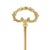 French Engine Turned Cast Brass Door Stop, C. 1800 For Sale - Image 9 of 10