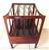 Wood Vintage Mid Century Mahogany Wood Canterbury Magazine Rack For Sale - Image 7 of 12
