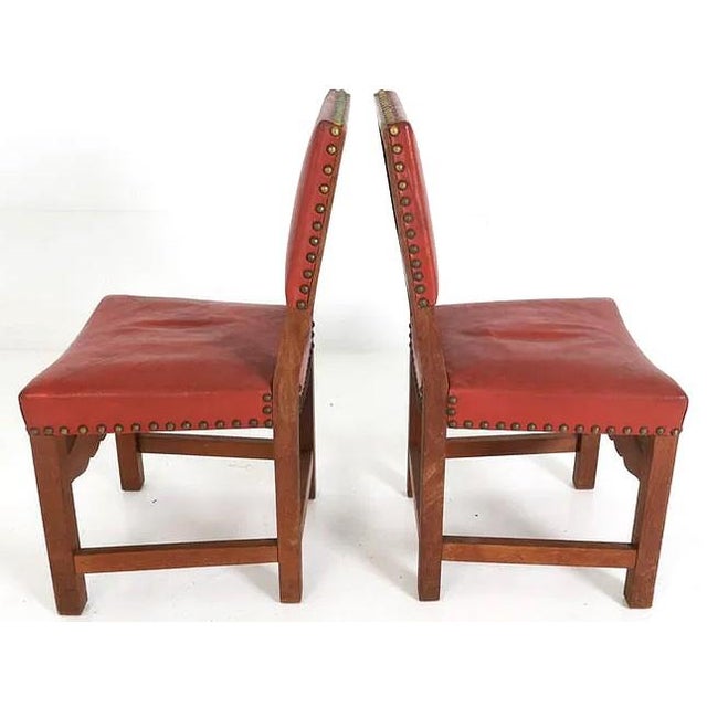 1950s 1950s Set 8 Danish Mid Century Old School Dining Chairs For Sale - Image 5 of 10