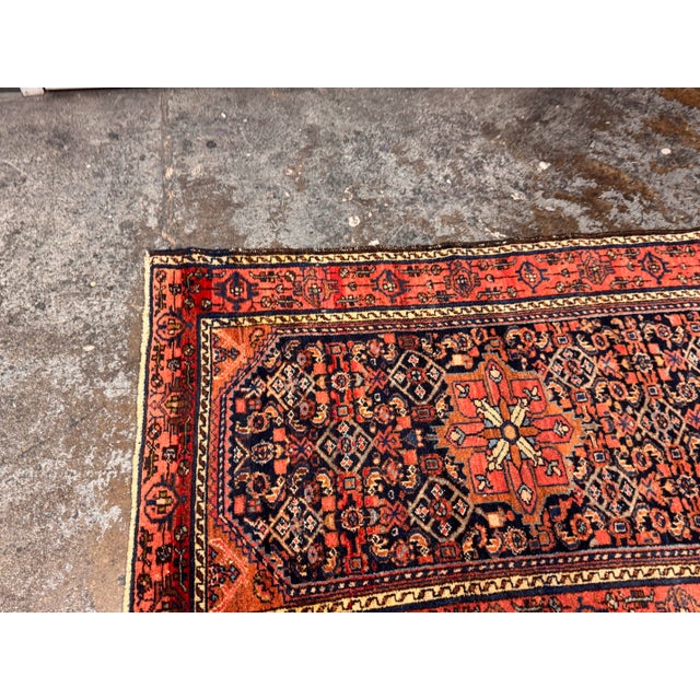 3 Ft 1 in × 4 Ft 4 in Persian Hand-Knotted Wool Accent Rug, Vintage For Sale - Image 10 of 12