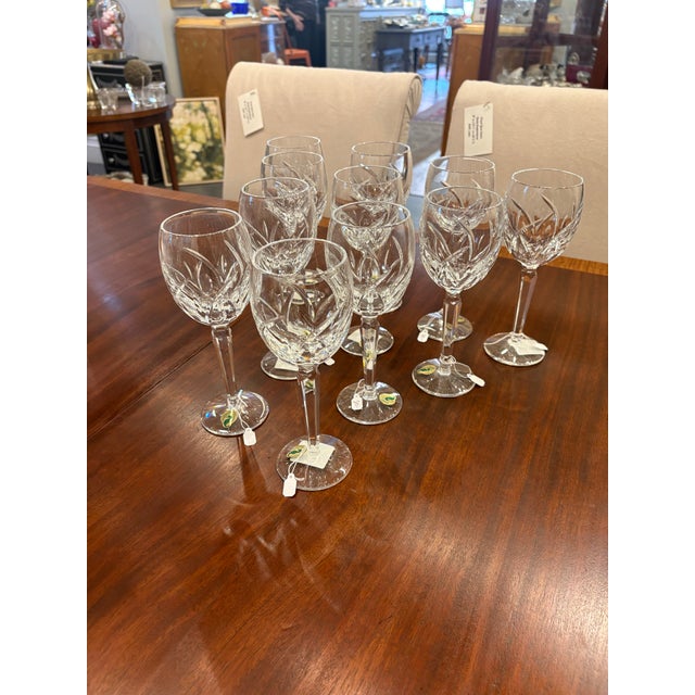 Waterford Crystal Vintage Waterford White Wine Glassware For Sale - Image 4 of 5
