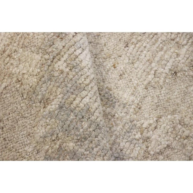 Oushak Wool Cream Area Rug, 8' 3'' X 9'11'' For Sale - Image 4 of 6