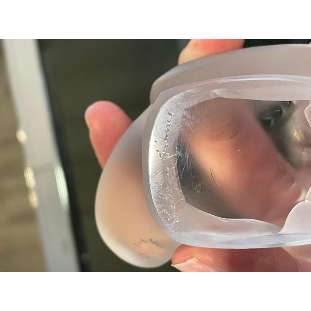 Gold Crystal Sparrow Figurine by Lalique For Sale - Image 8 of 10