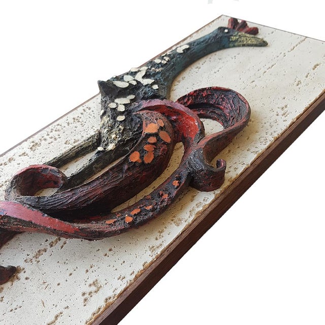 Mid-Century Ceramic Wall Plaques, Set of 4 For Sale - Image 14 of 18