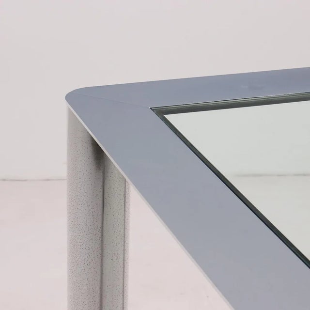 Chrome and Glass Coffee Table, 1960s-1970s For Sale - Image 3 of 9