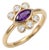Dainty Purple Amethyst Ring | Minimalist Statement Delicate Ring | February Birthstone Ring Us 7 For Sale