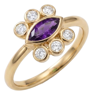 Dainty Purple Amethyst Ring | Minimalist Statement Delicate Ring | February Birthstone Ring Us 7