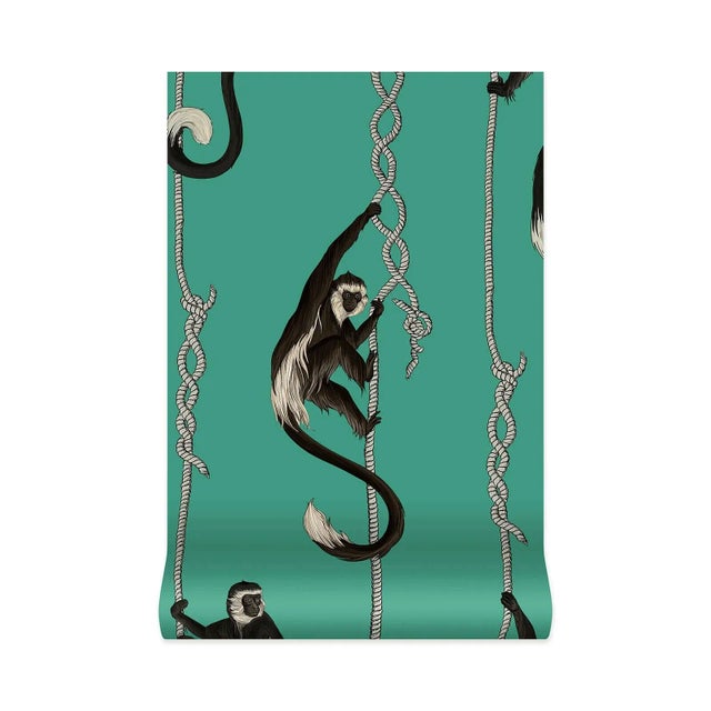 House of Hackney House of Hackney Troop Wallpaper - Parakeet Green For Sale - Image 4 of 4