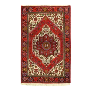 1980s Fine Hand Knotted Vintage Persian Bidjar