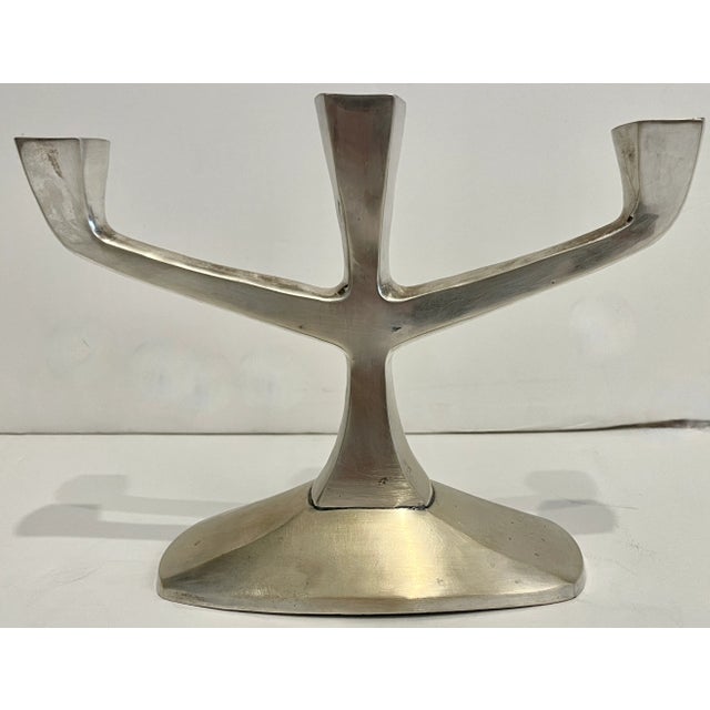 1960s Italian Pair of Brutalist Candlesticks From 60's For Sale - Image 5 of 8