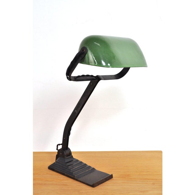 Art Deco Banker's Lamp from Erpe, 1930s For Sale - Image 13 of 13