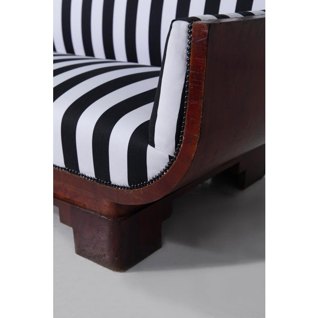 Art Deco Italian Settee in the style of Gio Ponti, 1930s For Sale - Image 15 of 18