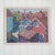 Textile 1950s Mid Century Swedish Modernist Cityscape Oil Painting by G. Axelsson For Sale - Image 7 of 18
