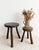 Brutalist Brutalist Wooden Tripod Stool, 1950s For Sale - Image 3 of 9