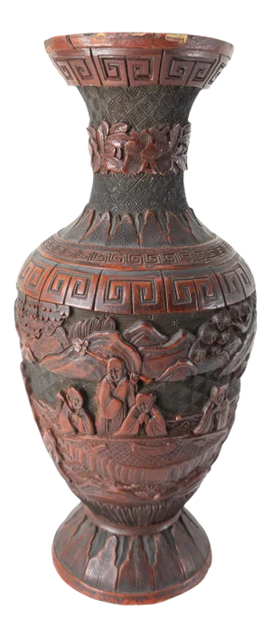 Chinese Red Cinnabar Lacquer Vase