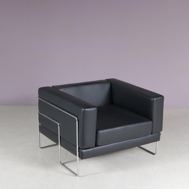 Metal French Lounge Chair by Kwok Hoï Chan for Steiner, 1969 For Sale - Image 7 of 13