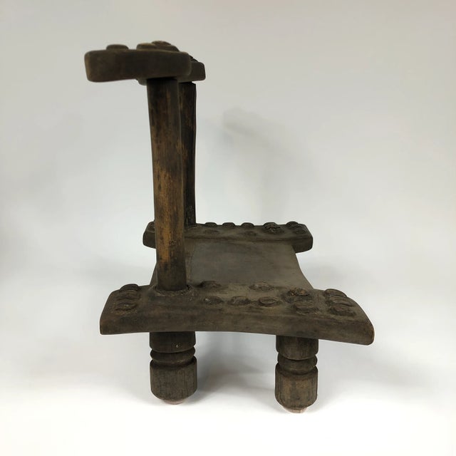 African Baule Wood, Child's Chair For Sale - Image 4 of 8