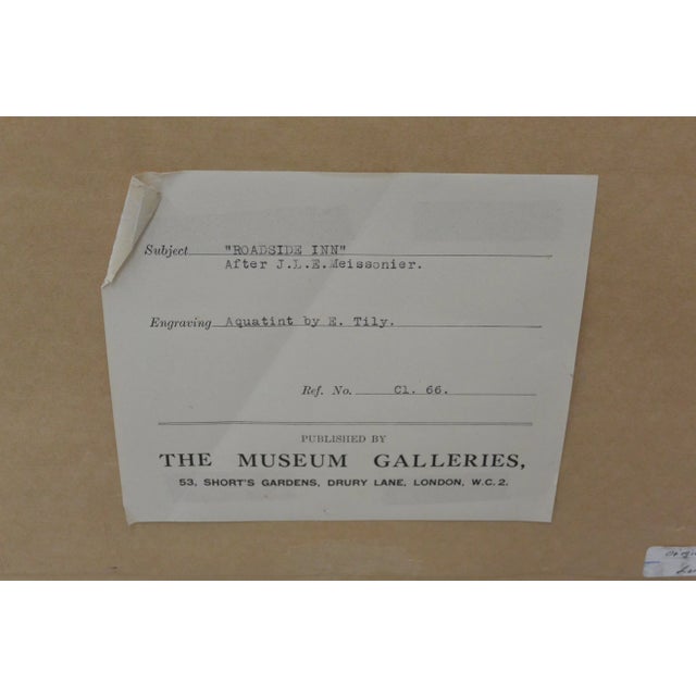 "Roadside Inn" Hand Colored Engraving by Eugene Tily For Sale - Image 5 of 5