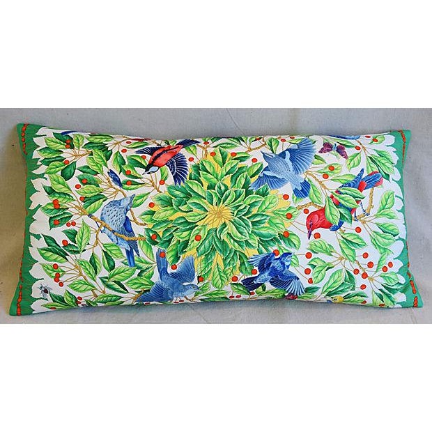 Hermes Custom Floral Bird Silk Feather Down Body Pillow Chairish