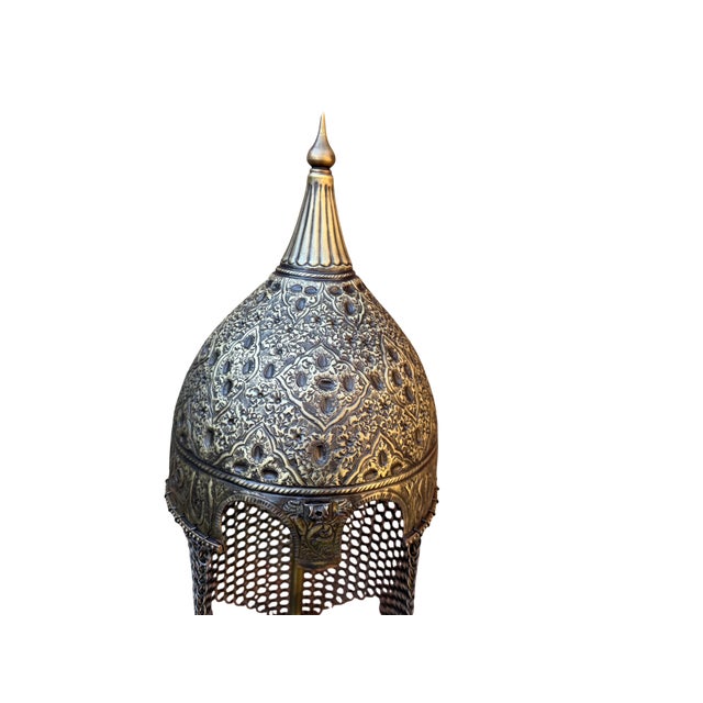 Hand Forged Historical Brass Helmet For Sale - Image 13 of 14