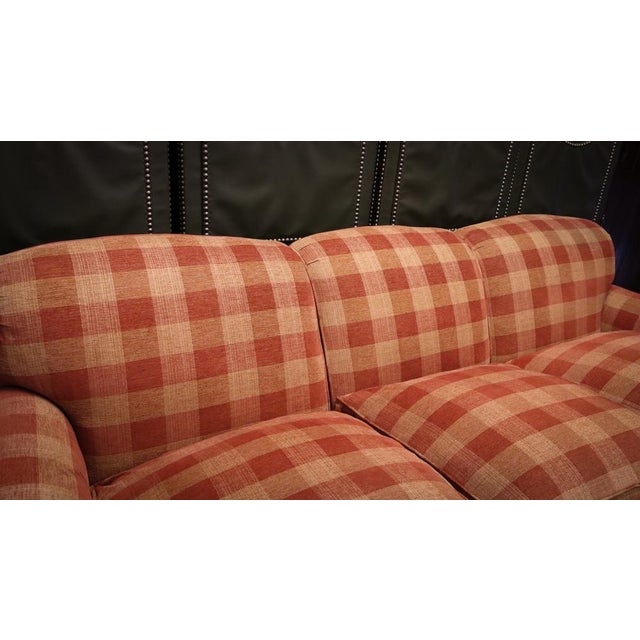 Large Gingham Three-Seater Sofa by George Smith, 2010s For Sale - Image 11 of 18