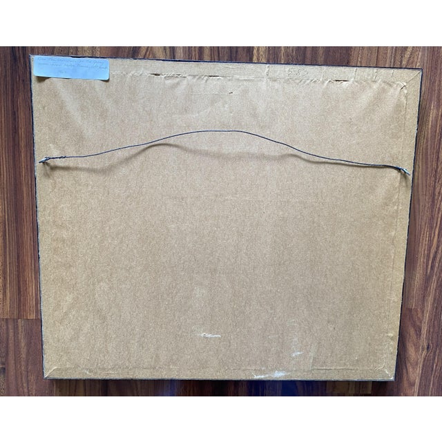 Mid-Century Watercolor Print of "Notre Dame et les Bouquinistes" by Marius Girard, Framed For Sale - Image 9 of 10