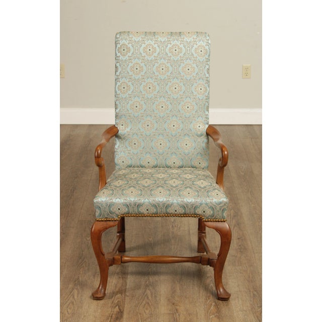 Queen Anne 1970s Baker Queen Anne Style Shepherd's Crook Armchairs - A Pair For Sale - Image 3 of 13